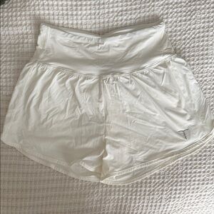 Women's White Athletic Shorts